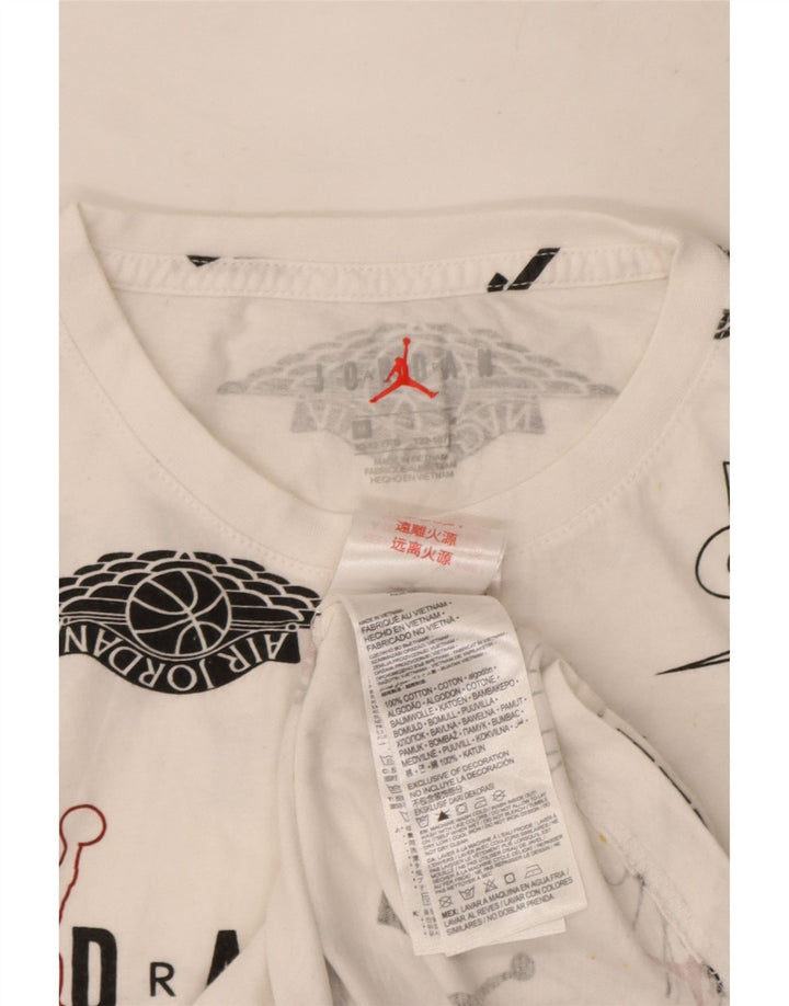 Jordan T-Shirt mit Grafik für Jungen, 10–11 Jahre, mittelweiße Baumwolle