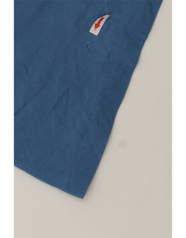 Lacoste Herren-Poloshirt, Größe 5, groß, blaue Baumwolle
