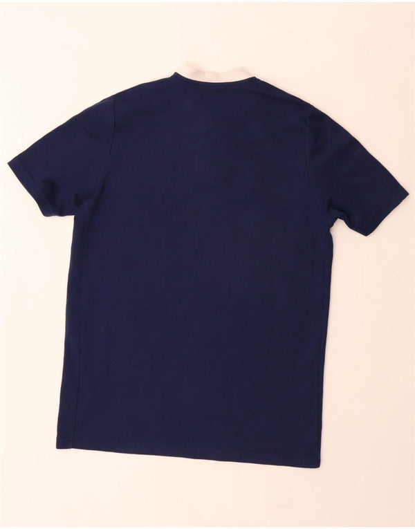 ADIDAS Herren Leeds United Football Club T-Shirt Top Medium Marineblau Baumwolle