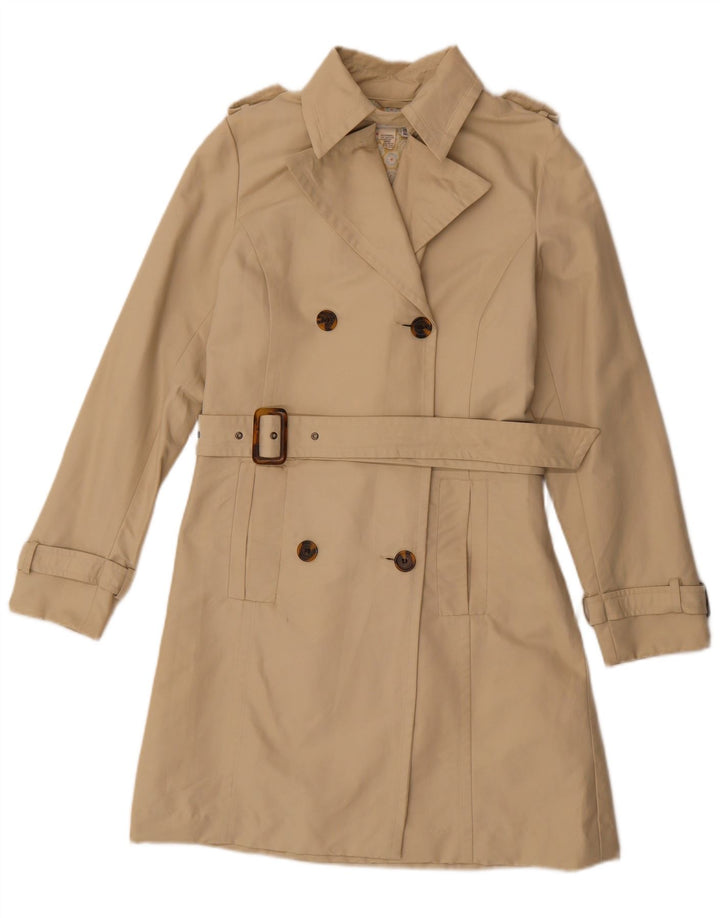 Zara Damen Trenchcoat UK 14 Mittelbeige Baumwolle