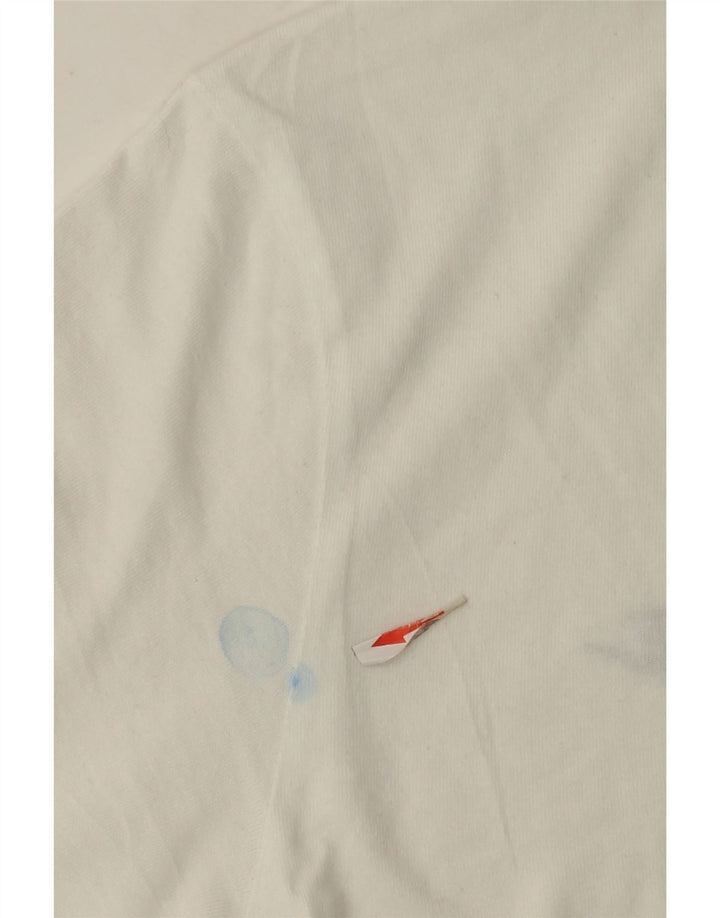Nike Herren T-Shirt Top Small aus weißer Baumwolle