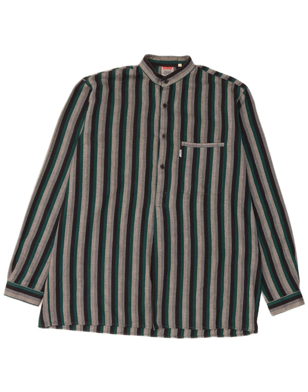 Levi's Mens Pullover Shirt Size 40 Medium Multicoloured Striped Polyester