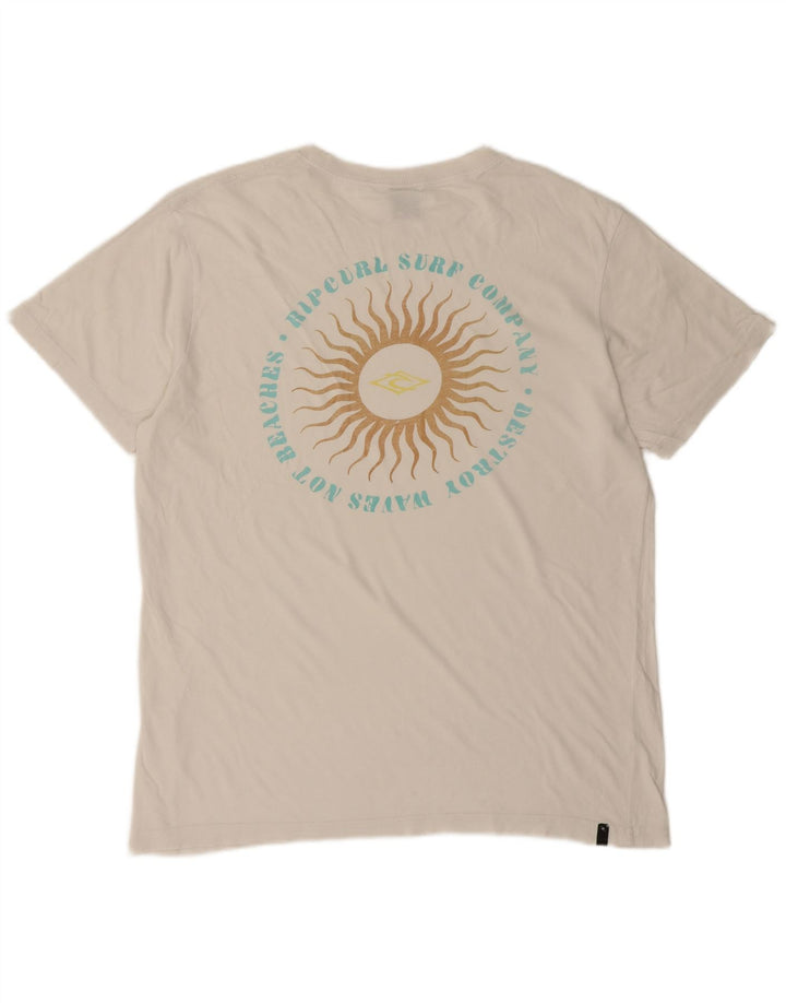 Rip Curl Herren Grafik-T-Shirt-Oberteil Mittelweiß