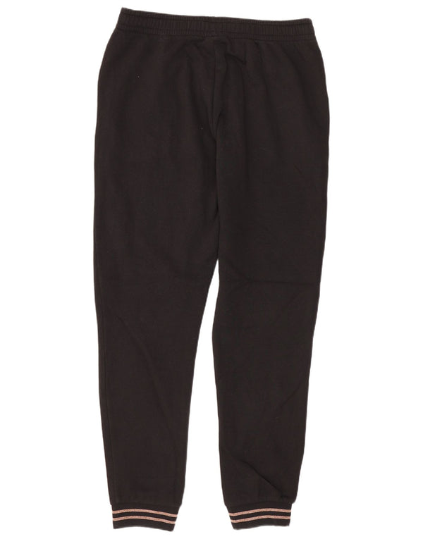Puma Womens Graphic Trainingshose Jogger UK 10 Small Schwarz Baumwolle