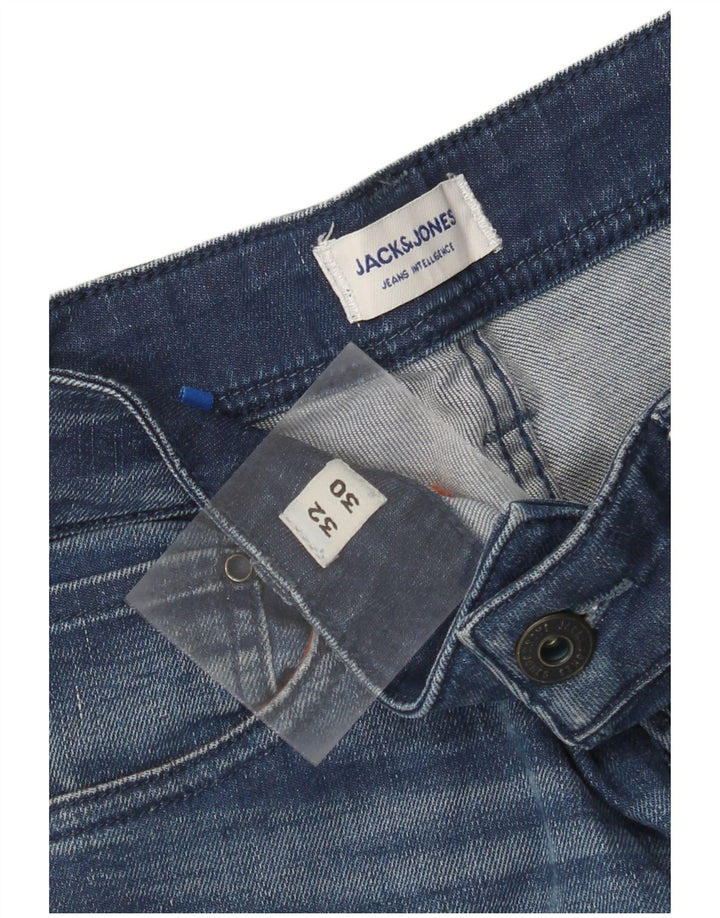 JACK & JONES Herren Tim Straight Jeans W32 L30 Blau