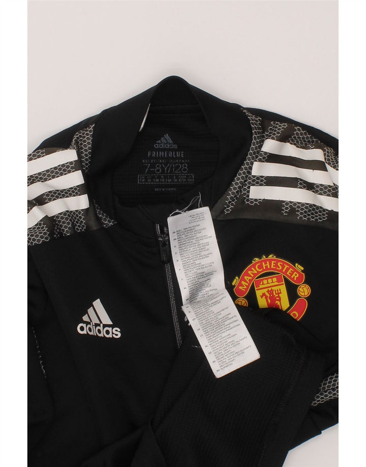 Adidas Jungen Graphic Pullover Trainingsanzug Top 7–8 Jahre Schwarz