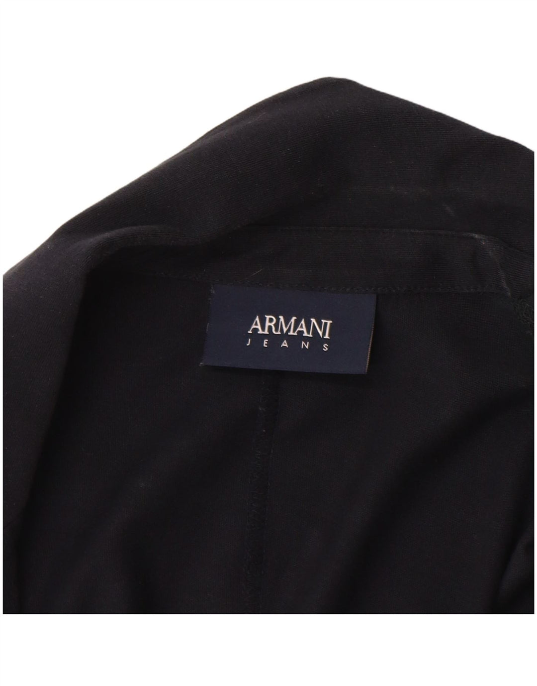 Armani Jeans Damen 2-Knopf-Blazerjacke UK 18 XL Marineblaue Baumwolle