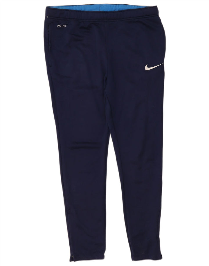 Nike Herren Dri Fit Trainingshose, groß, marineblaues Polyester