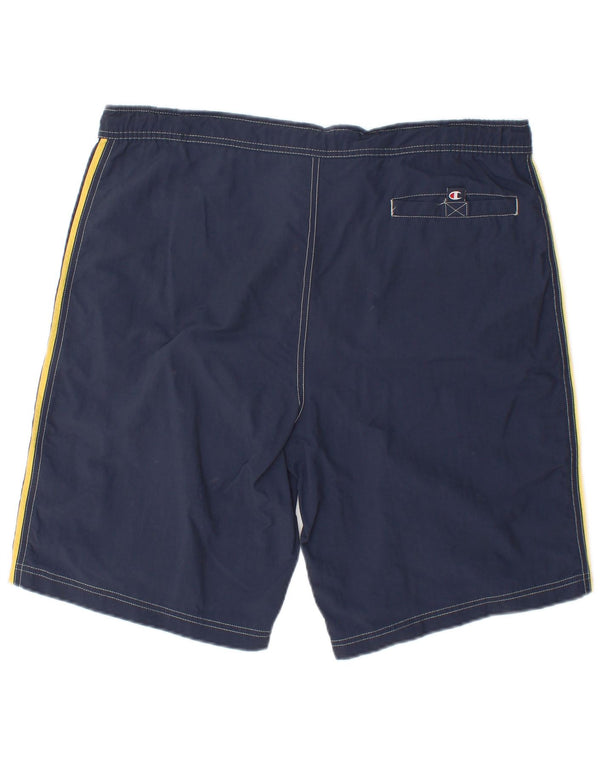 Champion Herren-Badeshorts mit Grafik, groß, Marineblau, Farbblock