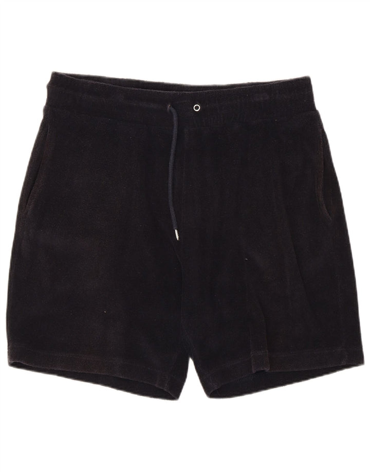 REISS Herren-Sportshorts, groß, schwarze Baumwolle
