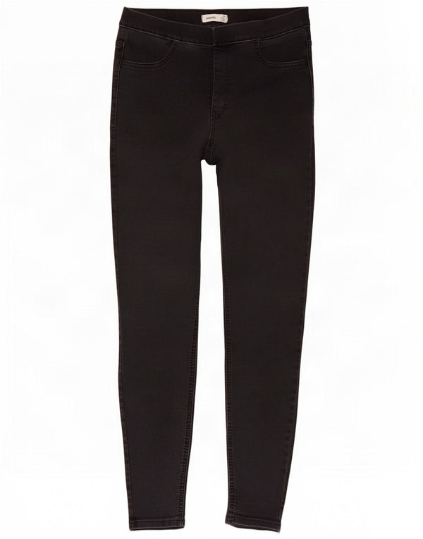 Marks & Spencer Damen Jegging-Jeans UK 12 Medium W30 L27 Schwarze Baumwolle