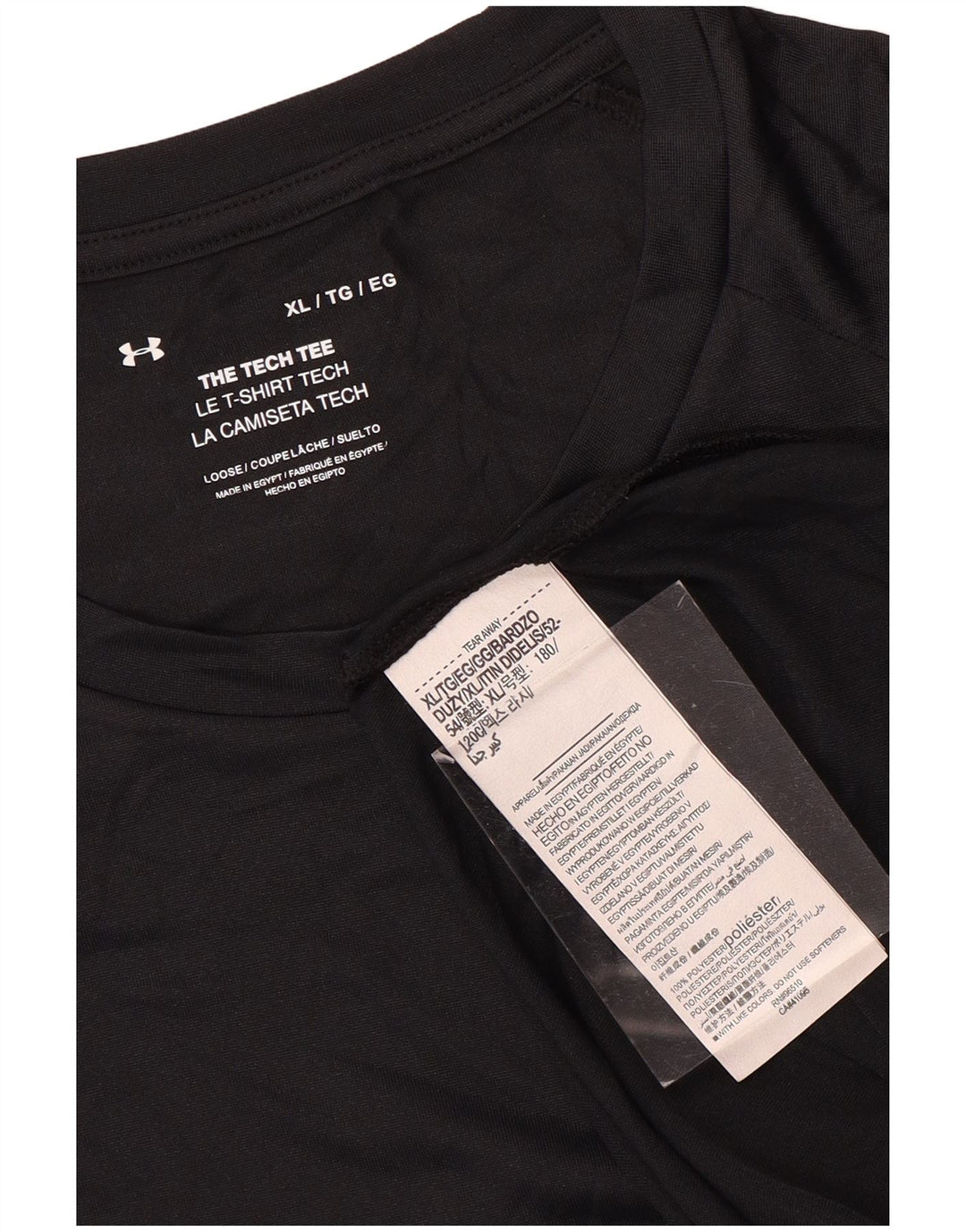 UNDER ARMOUR Herren T-Shirt Top XL Schwarz Polyester