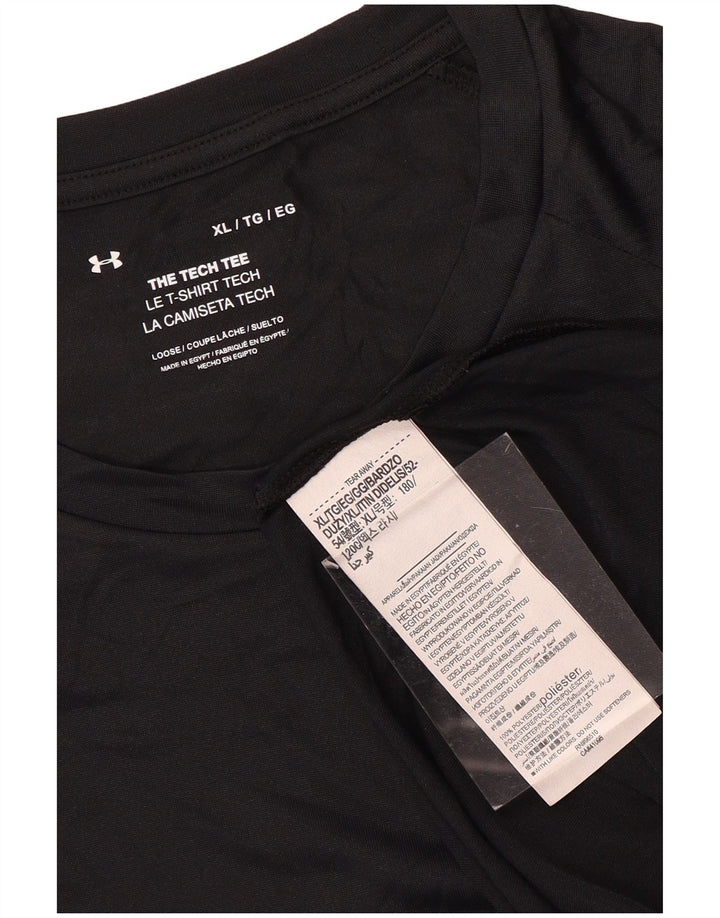 UNDER ARMOUR Herren T-Shirt Top XL Schwarz Polyester
