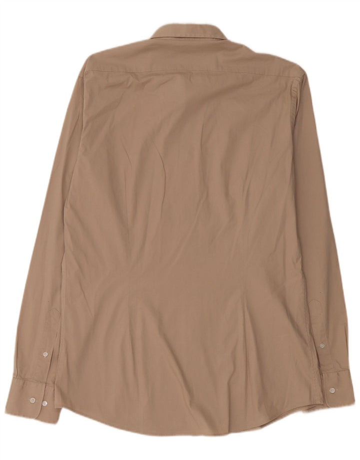 CALVIN KLEIN Herren Slim Fit Hemd XL Beige