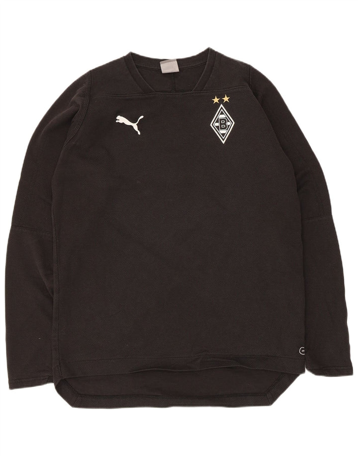 Puma Herren BVB Dortmund Sweatshirt Pullover Medium Schwarz Baumwolle
