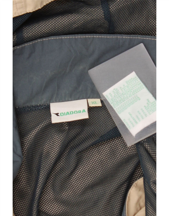 DIADORA Herren-Regenjacke mit Kapuze, UK 42, XL, Beige, Polyester