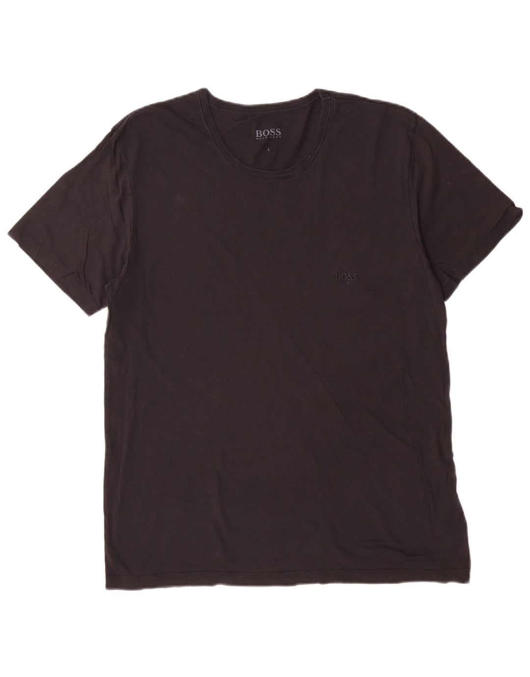 Hugo Boss Herren T-Shirt Top Large Schwarz Baumwolle