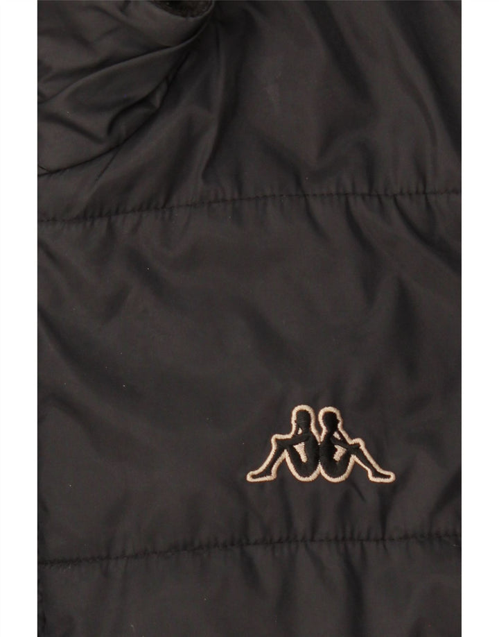 Kappa Herren Wattierte Jacke UK 40 Large Schwarz