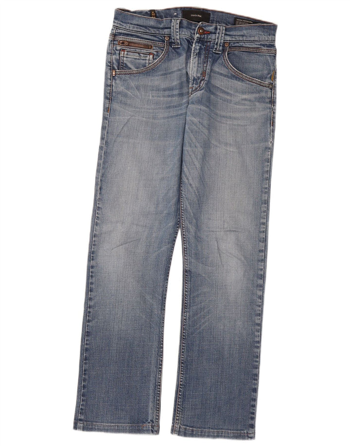 Meltin' Pot Herren Straight Jeans W30 L29 Blaue Baumwolle
