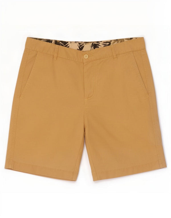 Zara Herren Chinoshorts EU 38 Small W30 Gelb Lyocell