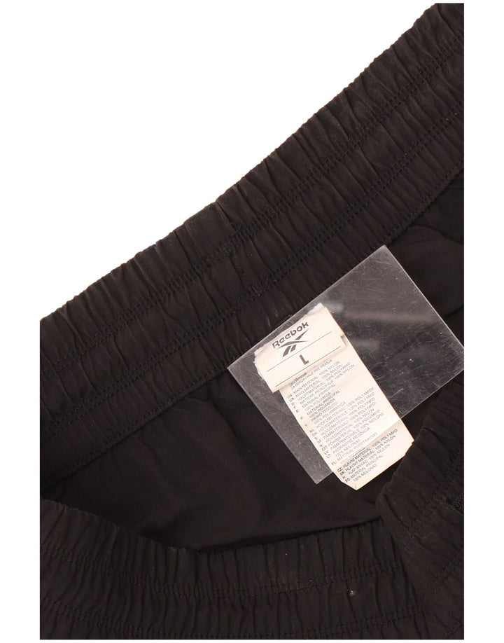 Reebok Damen Sportshorts UK 16 Large Schwarz Nylon