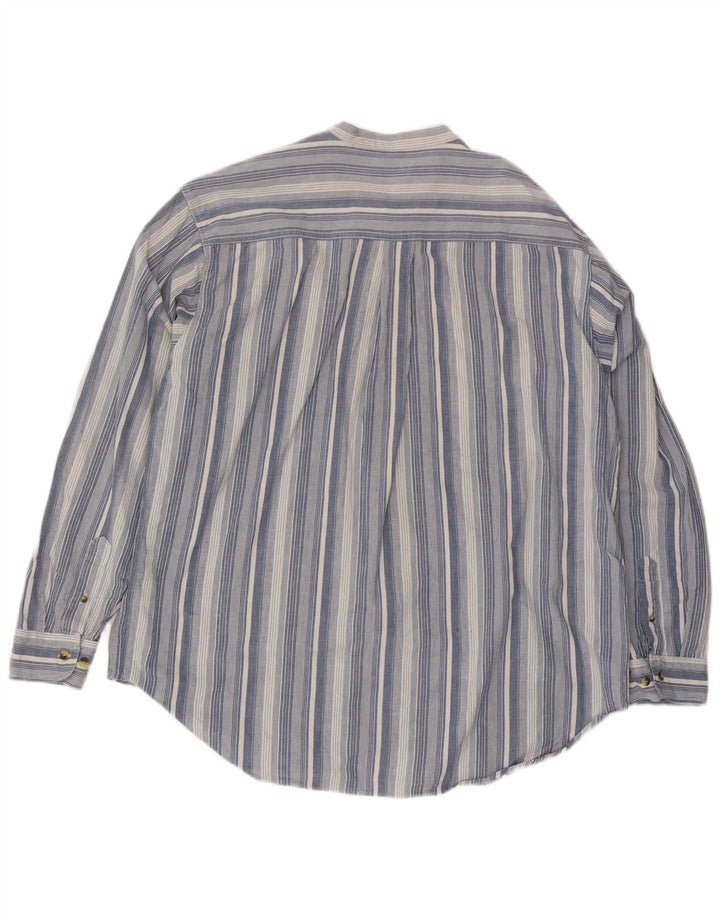 St. Bernard Herrenhemd XL blau gestreift aus Baumwolle