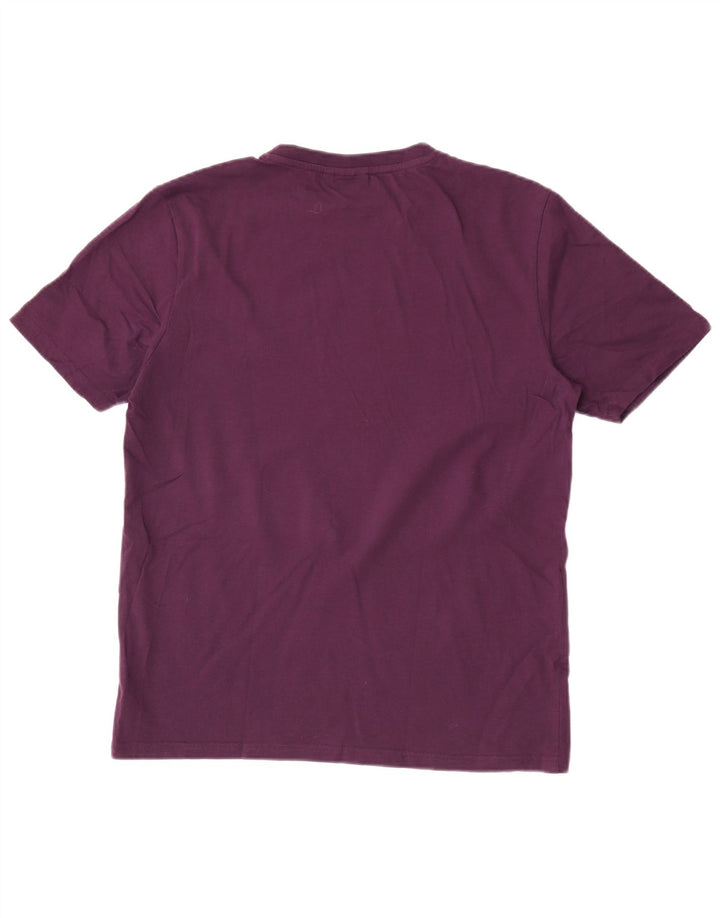 Ellesse Herren-T-Shirt-Oberteil aus mittelvioletter Baumwolle