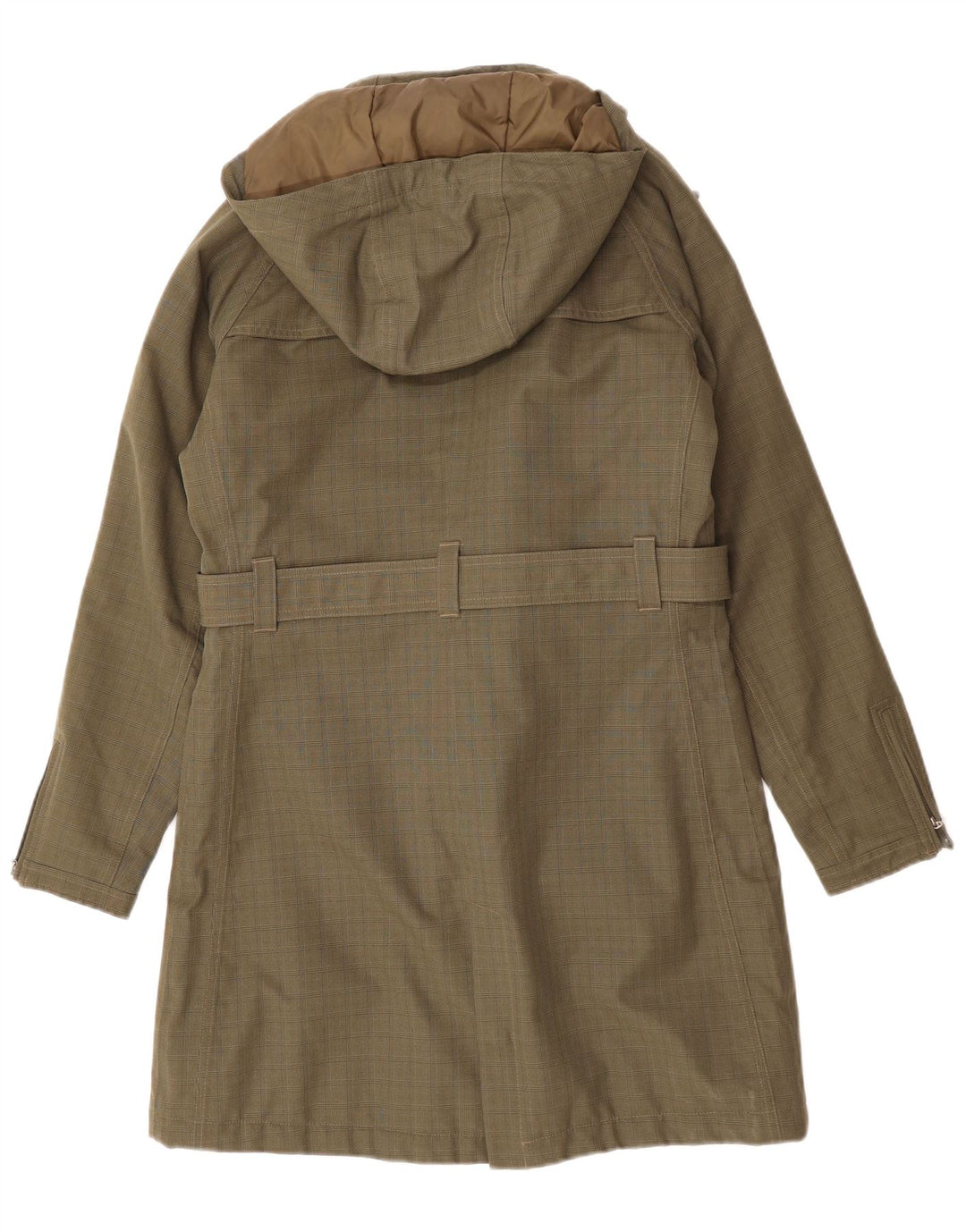 THE NORTH FACE Damen-Windjacke mit Kapuze, UK 14, mittelgrün kariert