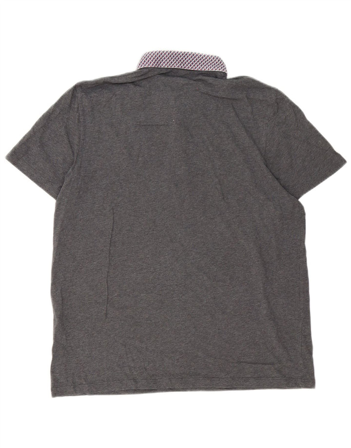 Ted Baker Herren-Poloshirt, Größe 4, groß, Grau
