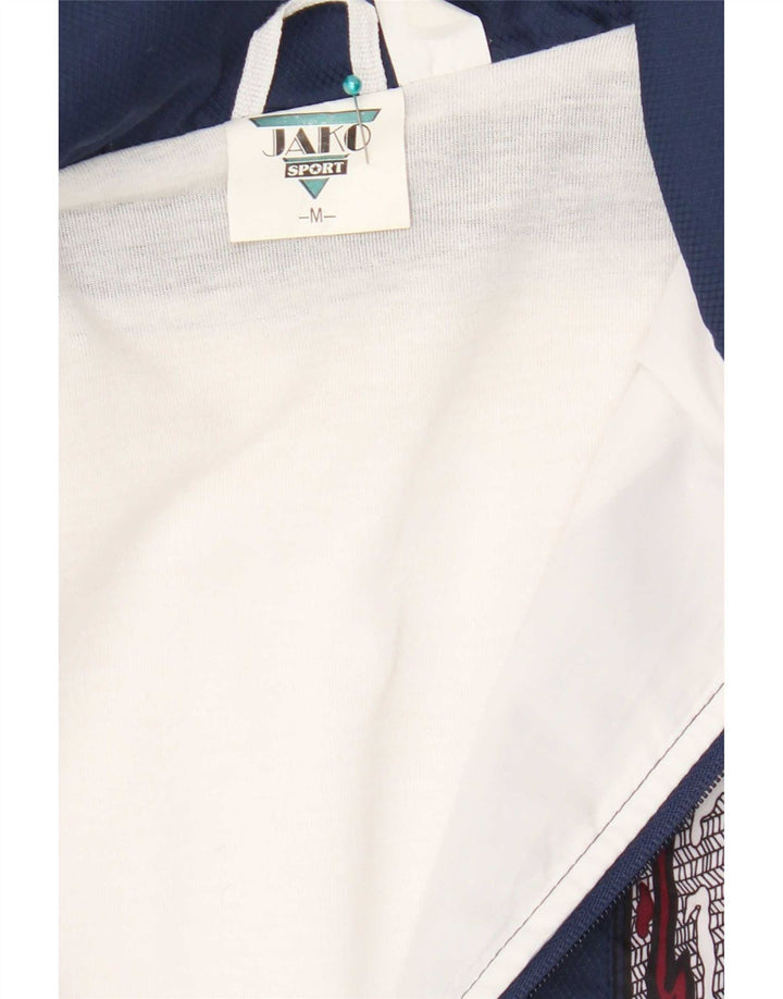 Jako Herren-Trainingsanzug-Oberteil, mittleres marineblaues Farbblock-Polyester