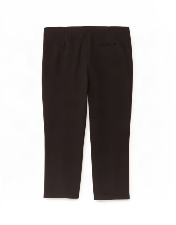 Marks & Spencer Damen Caprihose UK 22 3XL W40 L20 Schwarze Viskose