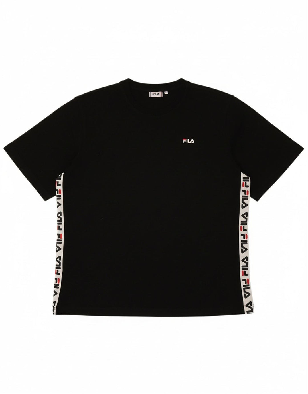 FILA Mens Graphic T-Shirt Top Medium Black Cotton