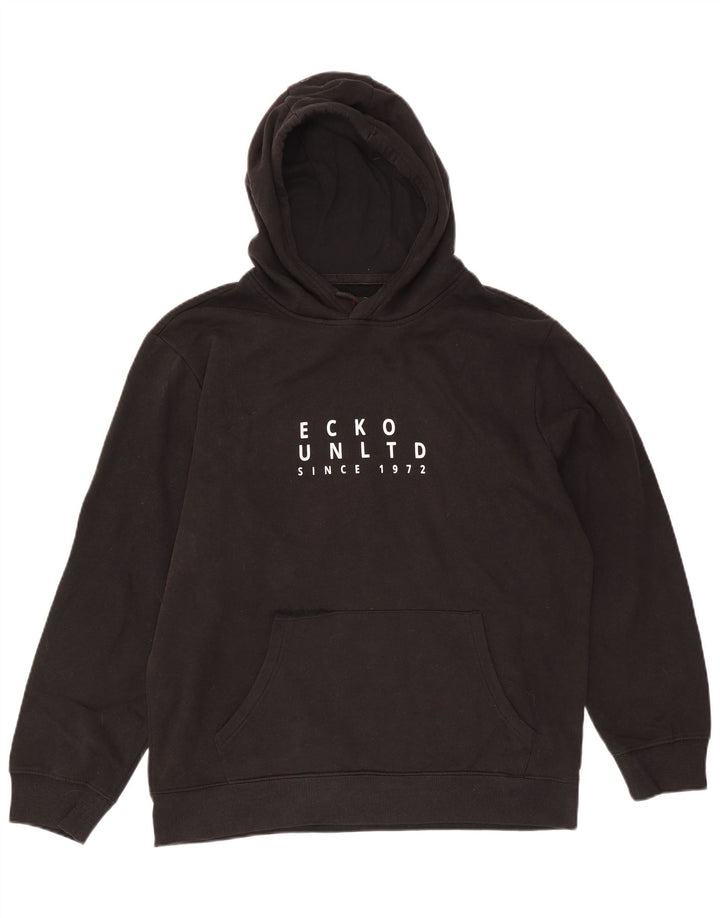 Ecko Unltd Herren Graphic Hoodie Pullover XL Schwarz Baumwolle