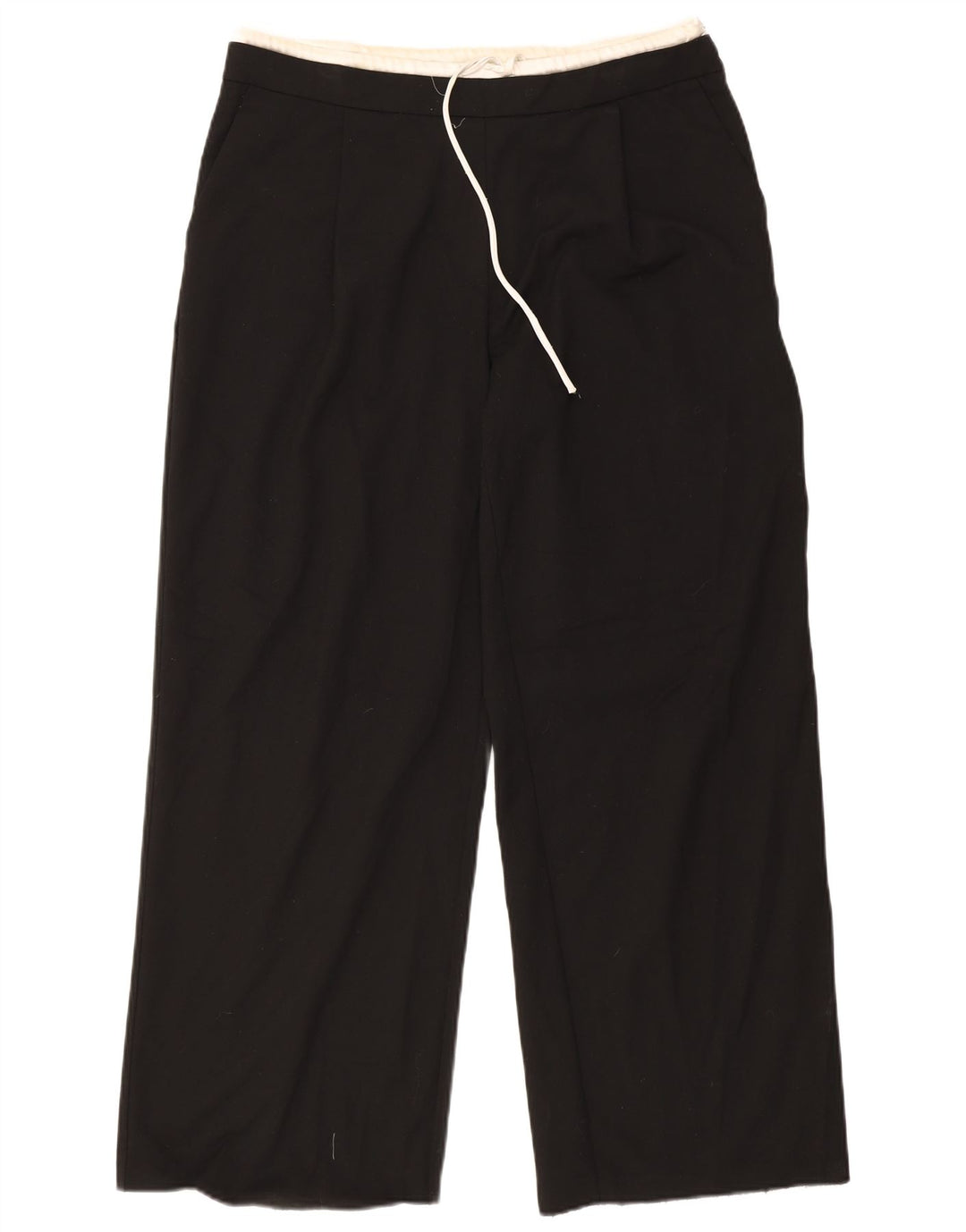 Gerade Chino-Hose für Damen von Zara, XL, W32, L32, Schwarz, Polyester