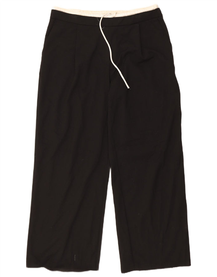Gerade Chino-Hose für Damen von Zara, XL, W32, L32, Schwarz, Polyester