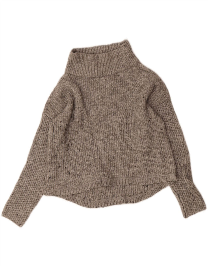 FRENCH CONNECTION Womens Oversized Turtle Neck Jumper Sweater UK 6 XS Grey Vintage French Connection and Second-Hand French Connection from Messina Hembry 