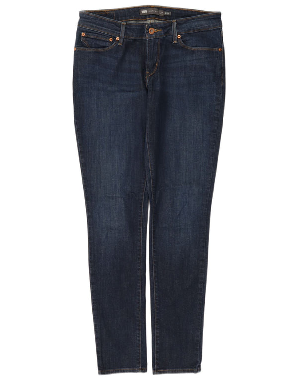 Levi's Damen Demi Curve Mid Rise Skinny Jeans W28 L32 Marineblau Baumwolle