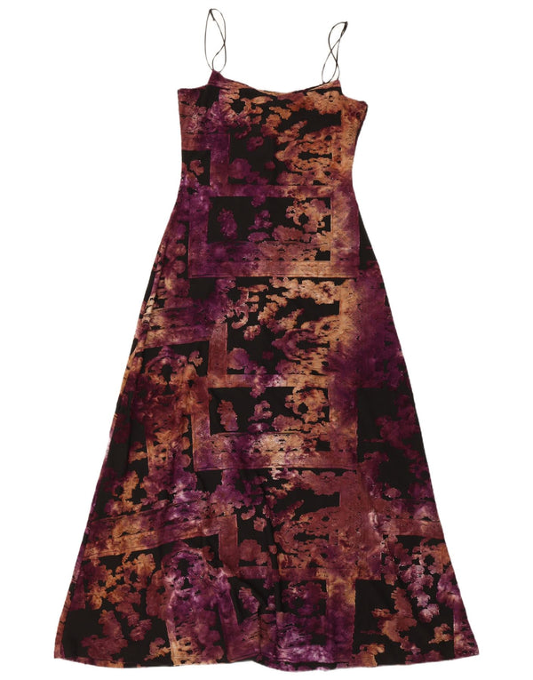 Desigual Womens Sleeveless Maxi Dress UK 8 Small Multicoloured Patchwork