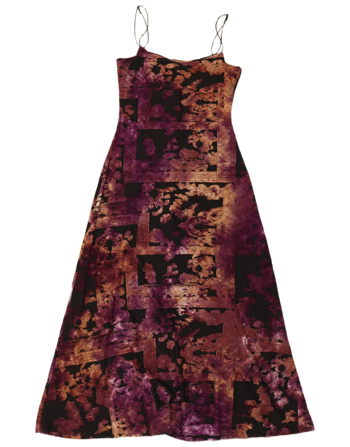 Desigual Damen ärmelloses Maxikleid UK 8 Kleines mehrfarbiges Patchwork