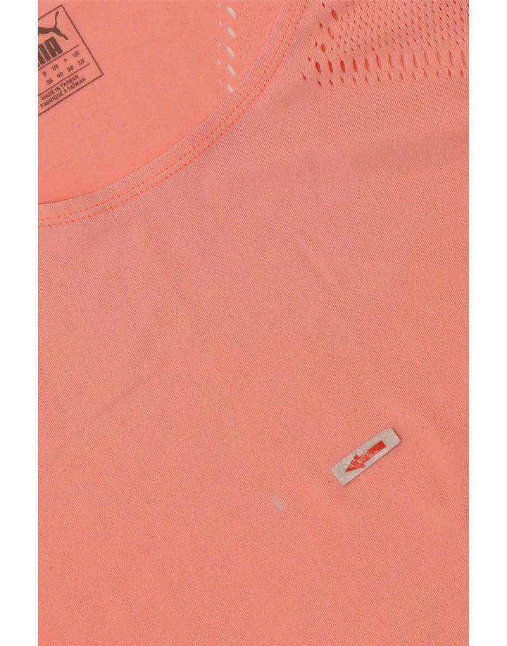 Puma Damen T-Shirt Top UK 10 Small Orange