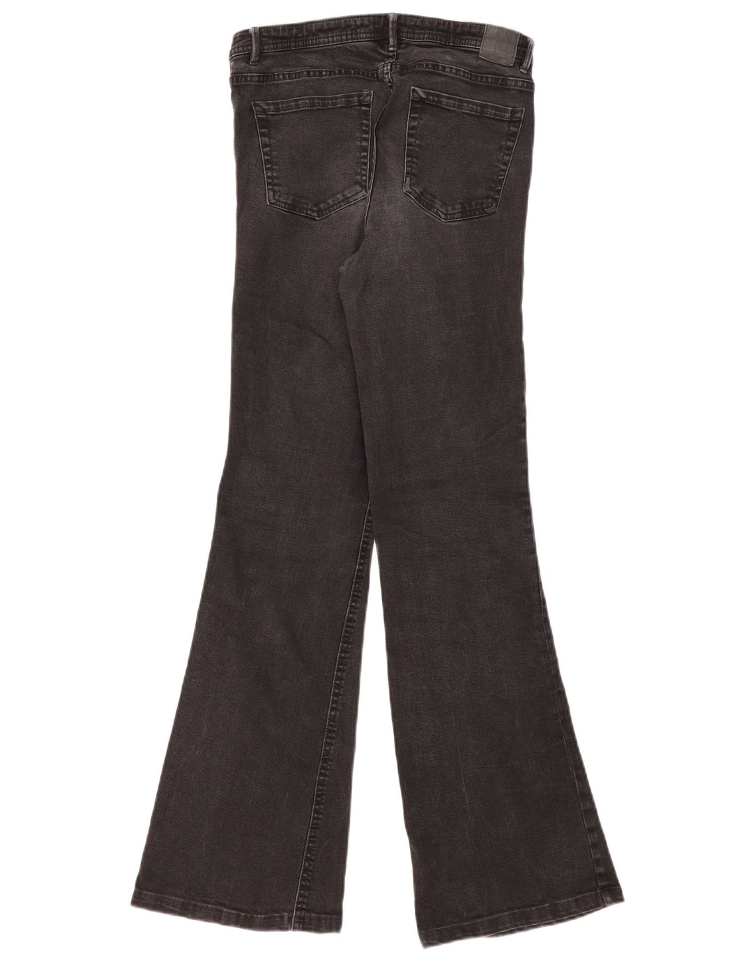 ZARA Damen Schlagjeans EU 38 Small W28 L29 Schwarz