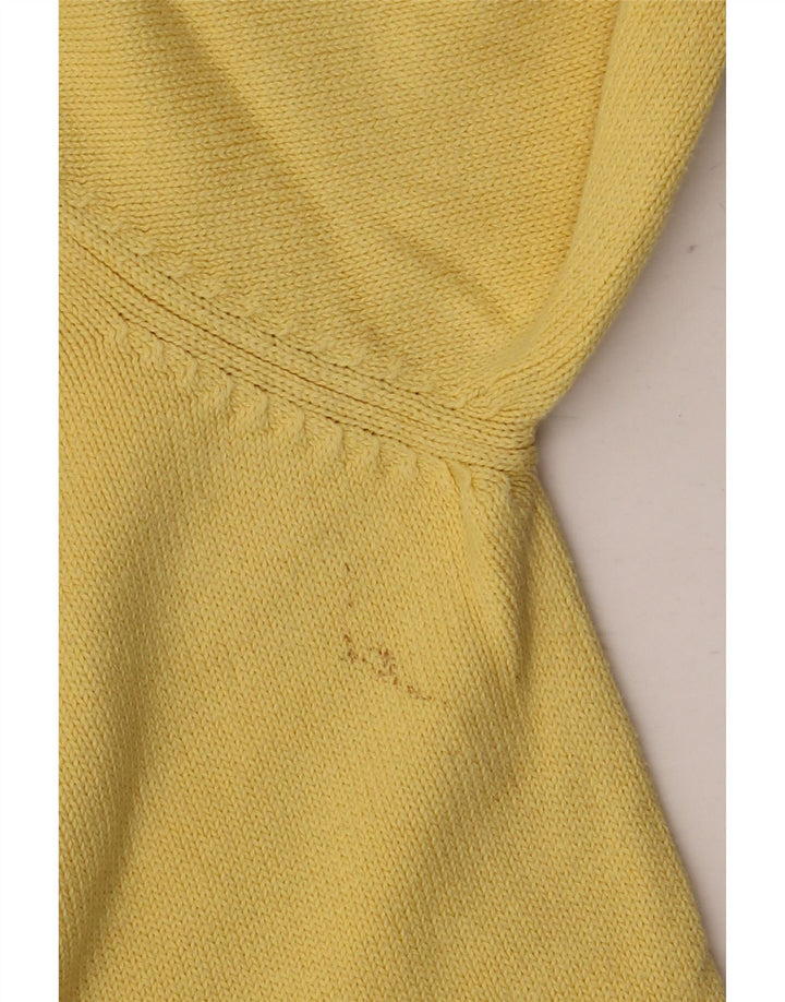 Marks & Spencer Herren Blauer Harbour-Pullover mit Rundhalsausschnitt Mittelgelb