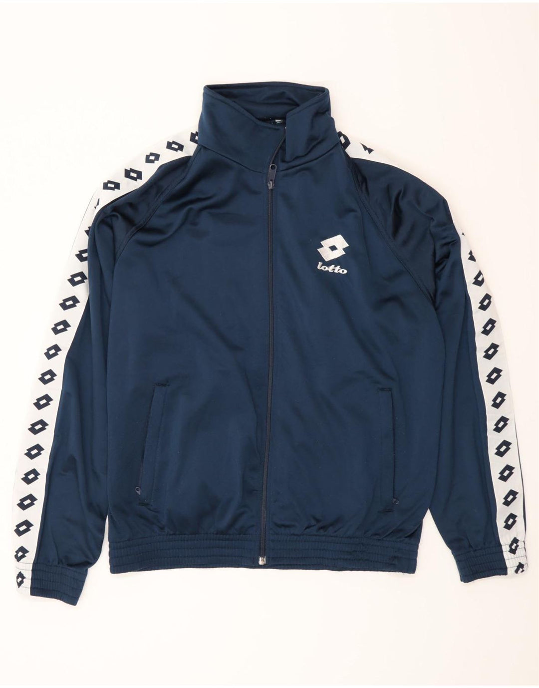 Lotto Herren-Trainingsanzugoberteil mit Grafik, Größe L, Marineblau, Farbblock