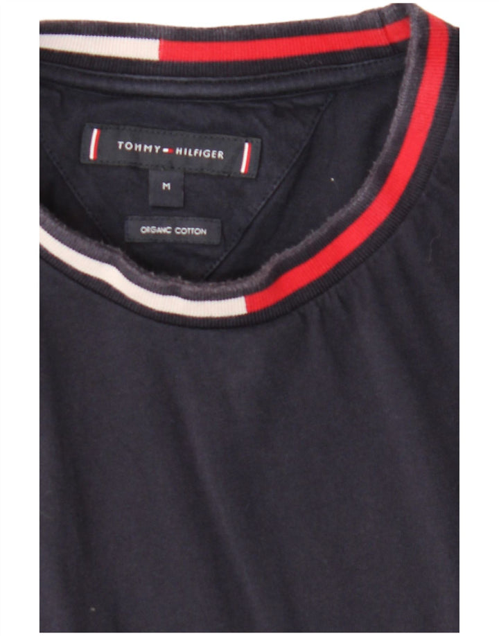 TOMMY HILFIGER Herren T-Shirt Top Medium Marineblau Baumwolle