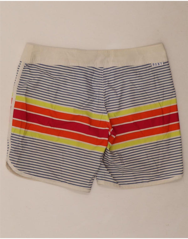 Roxy Mens Swimming Shorts Small Multicoloured Striped
