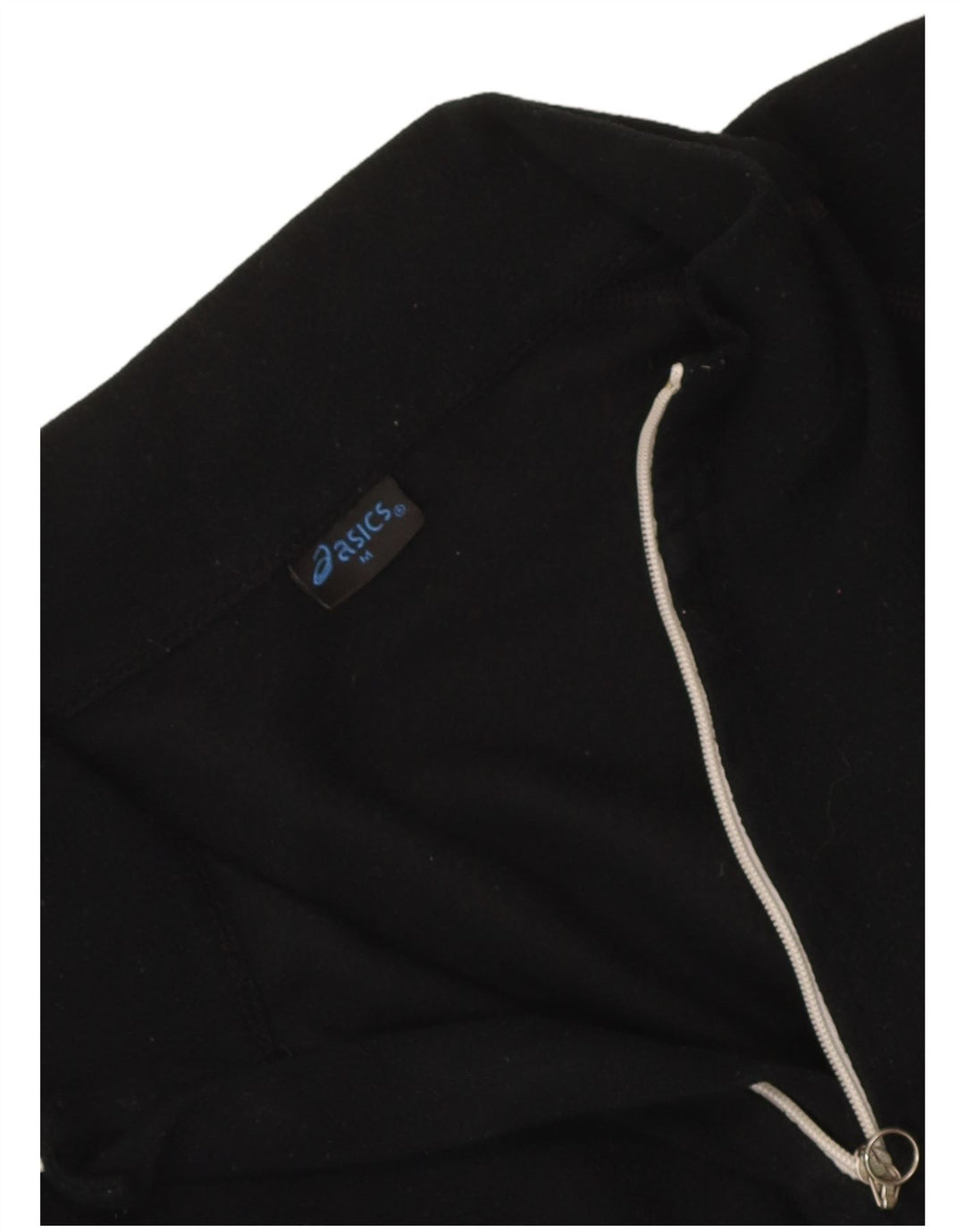 Asics Damen-Fleecepullover mit Reißverschluss am Hals, UK 14, mittelschwarz