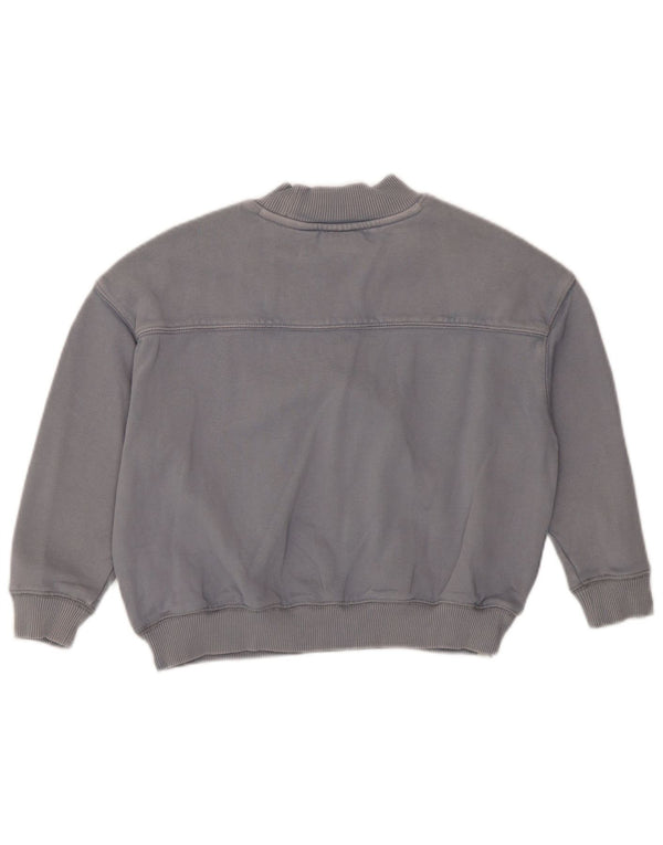 Superdry Mädchen-Sweatshirt mit Grafik, 6–7 Jahre, graue Baumwolle