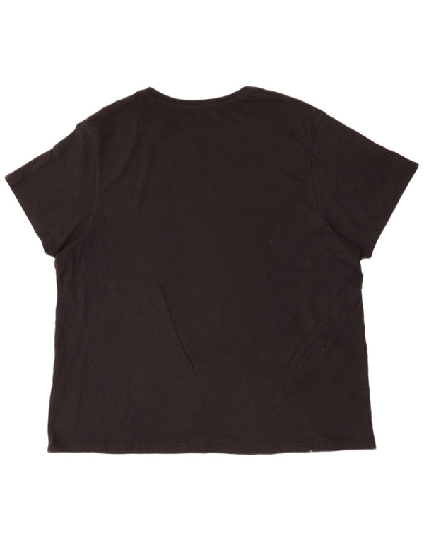 Weird Fish Mens Graphic T-Shirt Top 3XL Black Cotton
