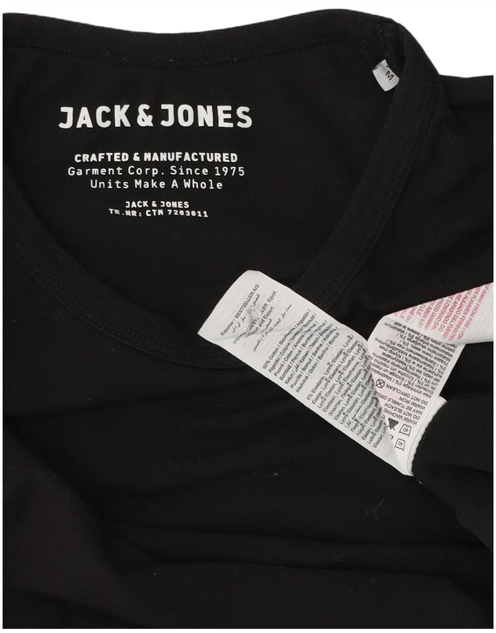 Jack & Jones Herren-Top, langärmelig, mittelschwarz, Baumwolle