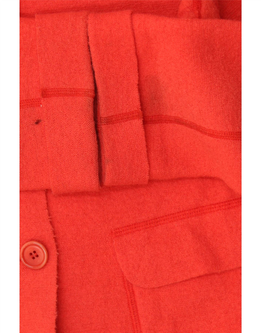 Alberto Aspesi Damen 3-Knopf-Blazerjacke IT 42 Mittelrote Wolle